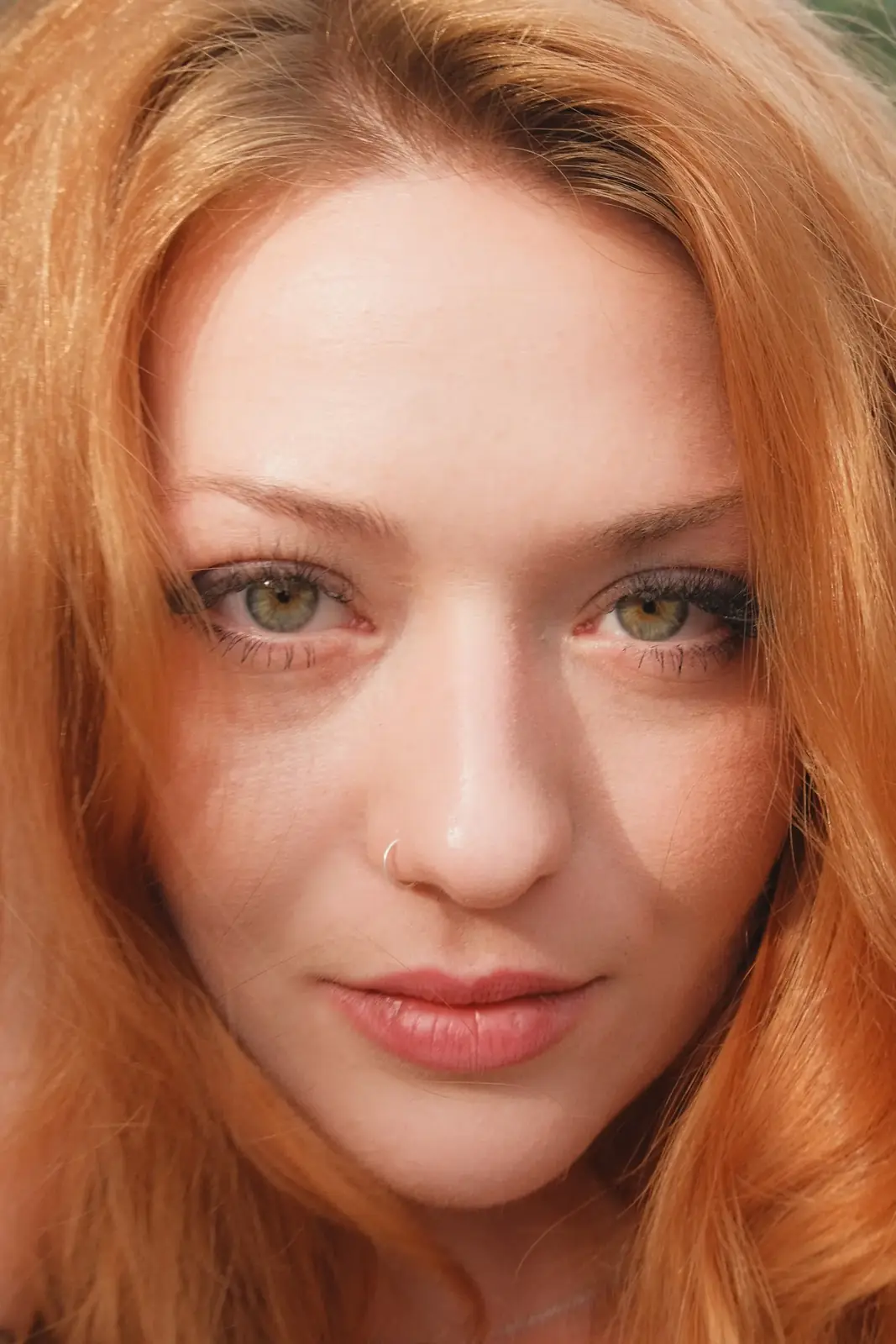 Relaxed close portrait in natural light