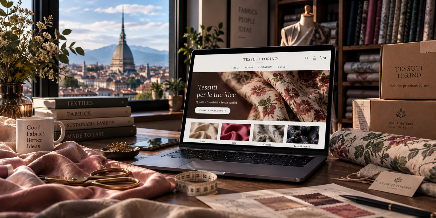 Tessuti Torino ecommerce, payments and content system