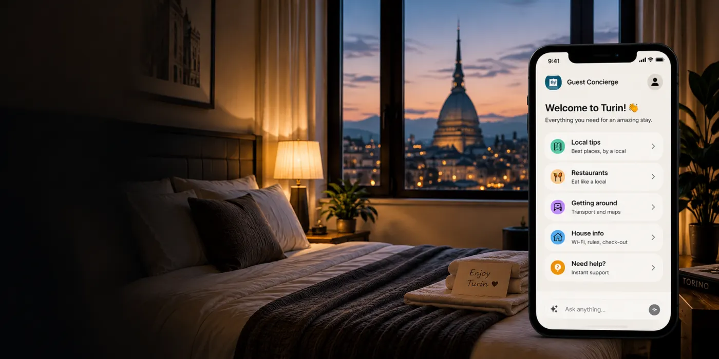 Guest Concierge digital assistant for short-term rentals